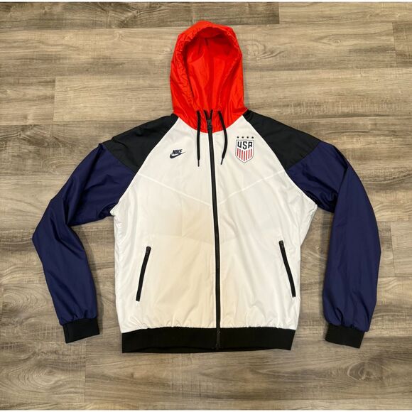 Nike Team USA Soccer Windbreaker Full Zip Jacket Womens Size XL - Picture 1 of 3